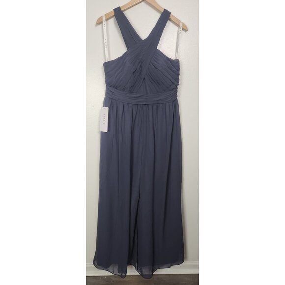 Azazie Women's Custom 36/33/44 Berdie Jumpsuit In Stormy NWT